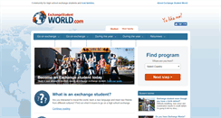 Desktop Screenshot of exchangestudentworld.com